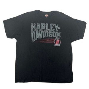 Harley-Davidson Motorcycles Shirt Men XL Black Short Sleeve Crewneck Ft Myers FL